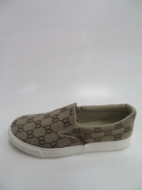 Tenisówki damskie na płaskim (36-41) BD-16 KHAKI