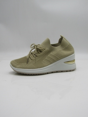 Buty sportowe damskie na koturnie (36-41) NB-14 KHAKI