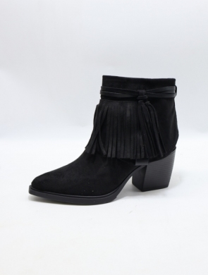 Botki damskie na obcasie (36-41) 68344 BLACK