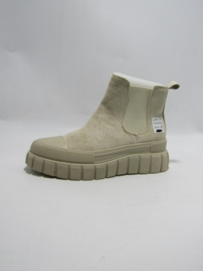 Botki damskie na płaskim (36-41) 1006 BEIGE