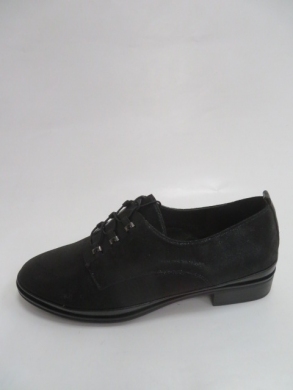 Półbuty damskie na płaskim (36-41) 714C BLACK