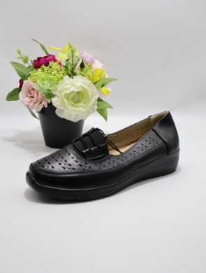 Półbuty damskie na koturnie (39-43) DTA2-01 BLACK
