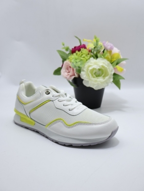 Buty sportowe damskie na płaskim (36-41) 9372 WHITE
