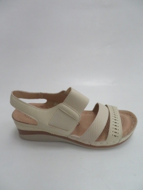 Sandały damskie na koturnie (36-41) 0-11 BEIGE