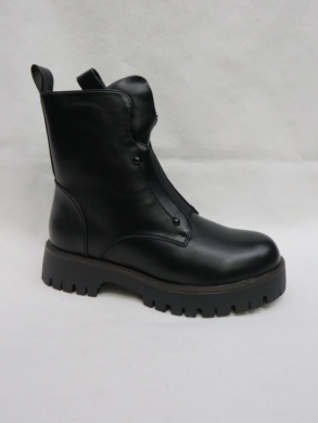 Botki damskie ocieplane na płaskim (36-41) XPL-01 BLACK