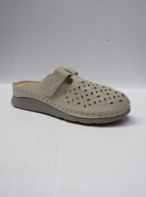 Klapki damskie na koturnie (37-42) 828 BEIGE