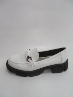 Mokasyny damskie na koturnie (36-41) 8882 WHITE