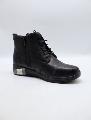 Botki damskie ocieplane na płaskim (39-43) DTA99-2 BLACK
