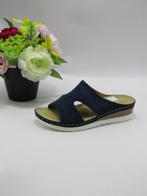 Klapki damskie na koturnie (36-41) N24-1068 BLUE