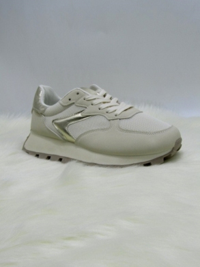 Buty sportowe damskie na płaskim (36-41) C2146 BEIGE
