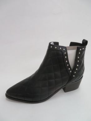 Botki damskie jesienne na obcasie (36-41) B-430 BLACK