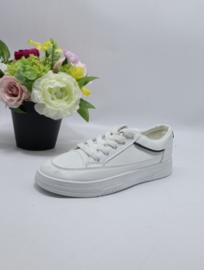 Buty sportowe damskie na płaskim (36-41) HZ08 WHITE