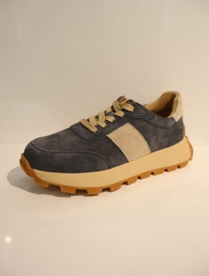 Buty sportowe damskie na płaskim (36-41) GD-LX1081D D.GREY/L.BEIGE