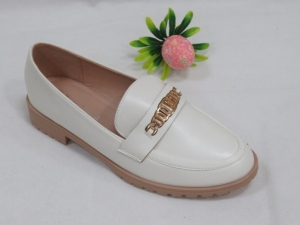 Mokasyny damskie na płaskim (36-41) W192  WHITE