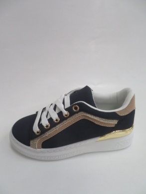 Buty sportowe damskie na płaskim (28-35) AB1002 BLUE/BEIGE