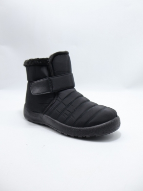 Botki damskie ocieplane na płaskim (37-42) H2403A BLACK