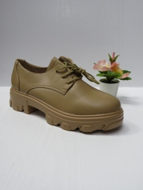 Półbuty damskie na płaskim (36-41) 6550-PU KHAKI