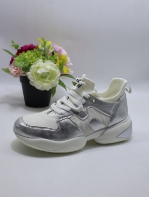 Buty sportowe damskie na płaskim (36-41) HS151 WHITE