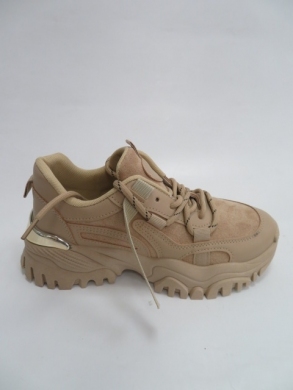 Sneakersy damskie niskie (36-41) F050 KHAKI