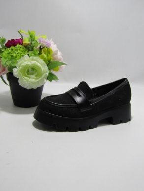 Mokasyny damskie na płaskim (36-41) YDF-40 BLACK