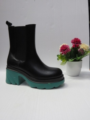 Botki damskie ocieplane na obcasie (36-41) 6185 BLUE