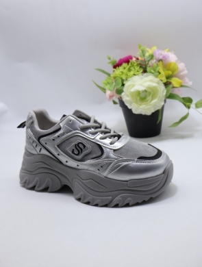 Buty sportowe damskie na płaskim (36-41) 6020 GREY