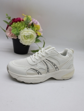 Buty sportowe damskie na płaskim (36-41) H-25 WHITE