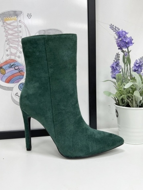 Botki damskie na szpilce (36-41) 6835 GREEN