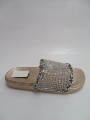 Klapki damskie na płaskim (36-41) LS197 KHAKI
