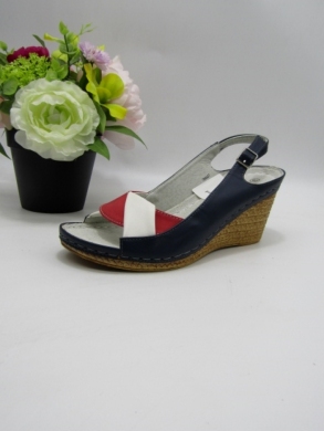 Sandały damskie na koturnie (36-41) 7AA227 WH/RED