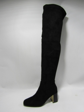 Kozaki damskie na obcasie (36-41) 1623 BLACK