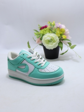Buty sportowe damskie na płaskim (36-41) DN91-313 WH/LGREEN