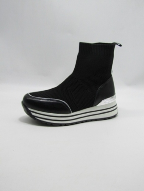 Botki damskie na płaskim (36-41) Q2683 BLACK
