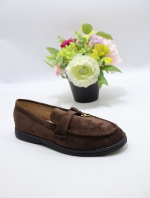 Mokasyny damskie na płaskim (36-41) 467 BROWN