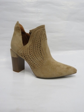 Botki damskie na obcasie (35-40) A8808-63 KHAKI