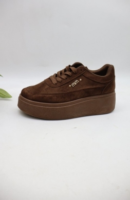 Buty sportowe damskie na koturnie (36-41) AA318 BROWN