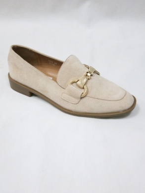 Mokasyny damskie na płaskim (36-41) T545 BEIGE