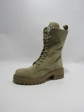Botki damskie na płaskim (36-41) DE850S KHAKI