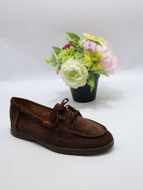 Mokasyny damskie na płaskim (36-41) D228 BROWN