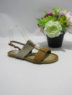 Sandały damskie na płaskim (36-41) 88-856 CAMEL