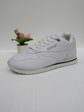 Buty sportowe damskie na płaskim (37-41) SLA06 WHITE