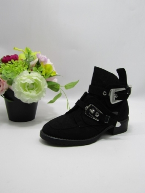 Botki damskie na płaskim (36-41) M572 BLACK