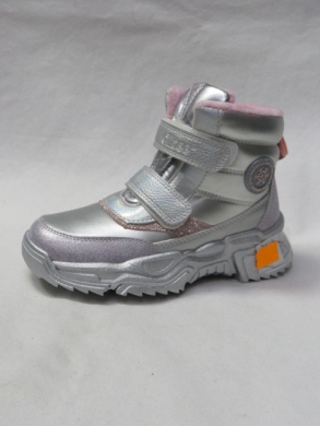 Botki dziewczęce ocieplane (27-32) H306 SILVER/PINK