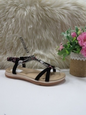 Sandały damskie na płaskim (36-41) FY6926 BLACK