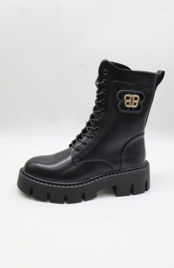 Botki damskie na płaskim (36-41) DE833 BL/PU