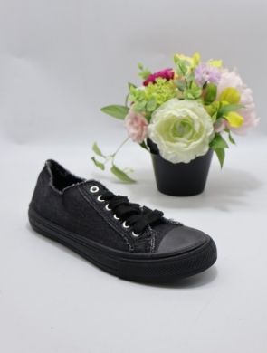 Trampki damskie na płaskim (36-41) 11072-21 ALLBLACK