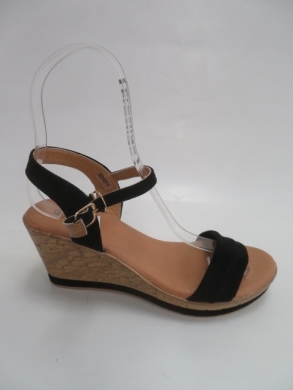 Sandały damskie na koturnie (36-41) 2127-1 BLACK