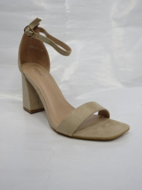 Sandały damskie na obcasie (36-41) 100-271 BEIGE