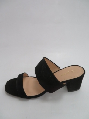 Klapki damskie na obcasie (36-41) 195 BLACK