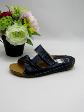 Klapki damskie na płaskim (36-41) 12699-1 NAVY